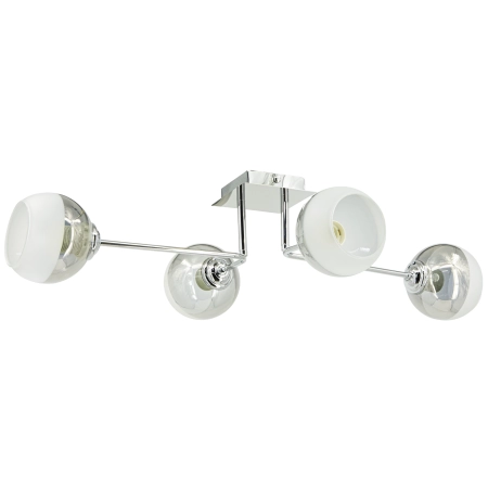 Plafon chromowany szklany 4-punktowy 2211/4 z serii ARES - Lampy Elem